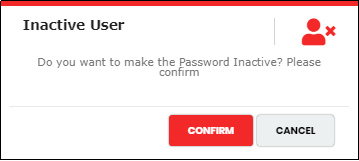 Inactive Password pop-up- CyLock